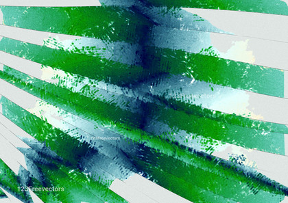 Abstract Blue Green and White Painting Background