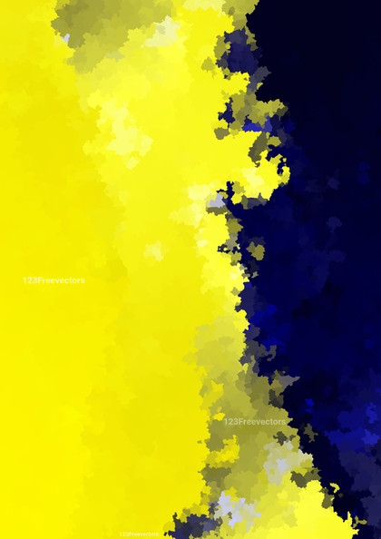 Blue Yellow and Black Paint Stroke Texture Background