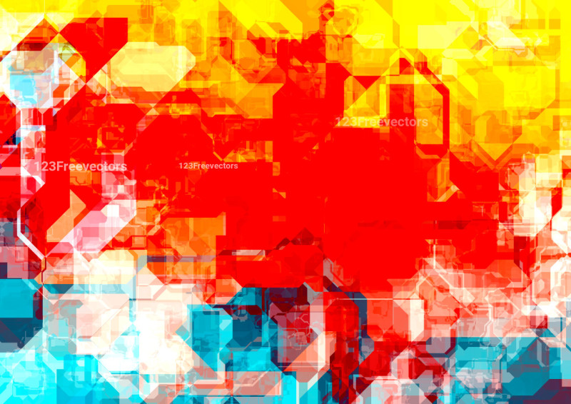 Red Yellow and Blue Textured Background Image
