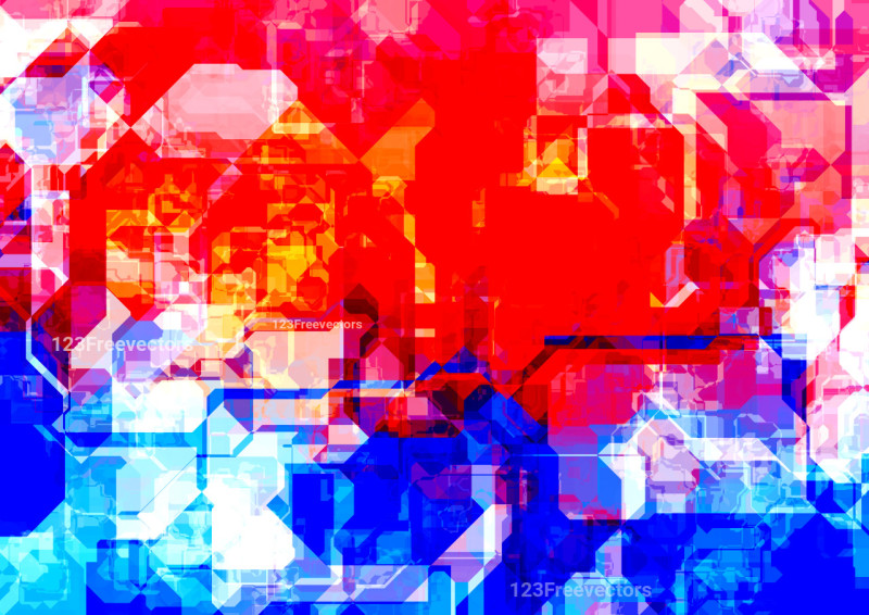 Red Yellow and Blue Grunge Texture Background