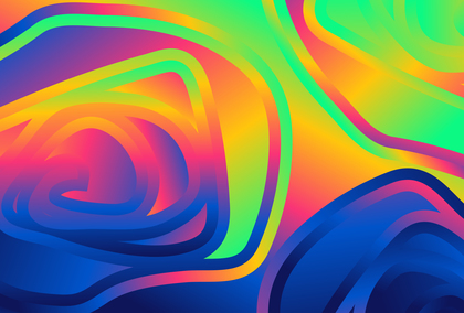 Abstract Colorful Gradient Curvature Ripple Lines Background Illustration