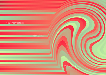 Red and Green Gradient Ripple Lines Background Vector Graphic