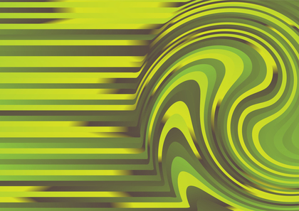 Abstract Green Yellow and Brown Gradient Curvature Ripple Lines Background