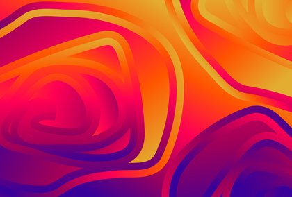 Pink Blue and Orange Gradient Curvature Ripple Lines Background