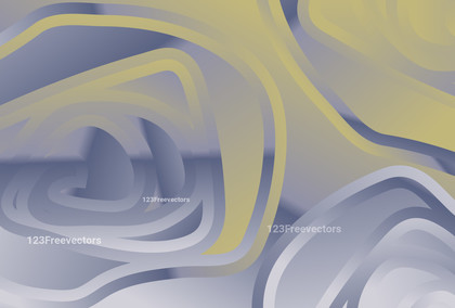 Yellow Grey and Blue Abstract Gradient Curved Ripple Lines Background