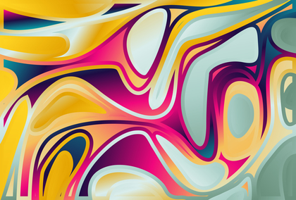 Abstract Pink Blue and Orange Trippy Background
