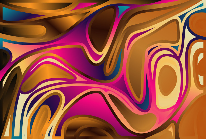 Pink Blue and Orange Trippy Background Graphic