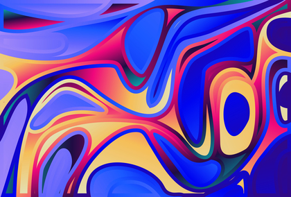 Abstract Pink Blue and Orange Psychedelic Background Design