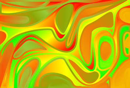 Red Green and Orange Psychedelic Background Vector Eps