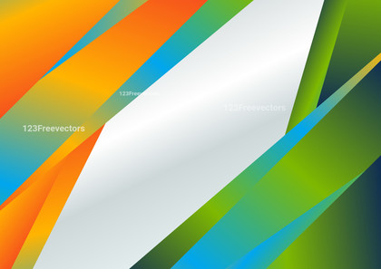 Blue Green and Orange Background Template Vector Eps