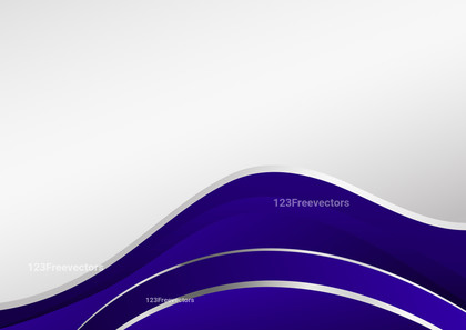 Dark Blue Wave Background Template with Space for Your Text