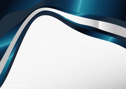 Dark Blue Wavy Background with Copy Space for Your Text Vector Image