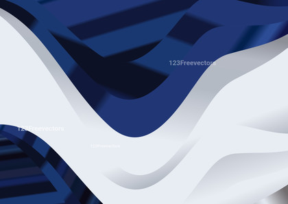 Navy Blue Wave Background Template with Space for Your Text