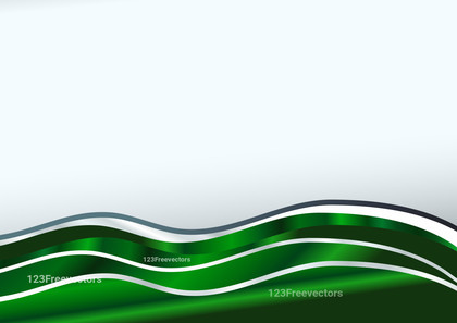 Forest Green Wavy Background with Space for Your Text Vector Eps