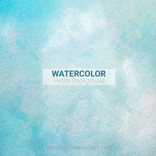 Blue Watercolor Illustration