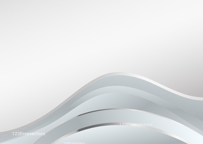Light Grey Wave Background Template with Space for Your Text