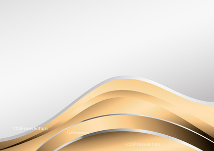 Light Orange Wave Background with Copy Space for Your Text