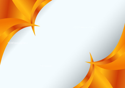 Orange Wave Background Template with Space for Your Text Illustrator