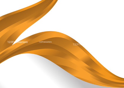 Orange Wave Background Template with Space for Your Text