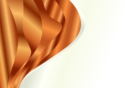 Abstract Orange Wavy Background with Space for Your Text