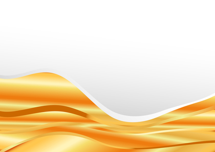 Orange Wave Background with Space for Your Text