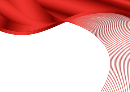 Red Wave Background Template with Copy Space for Your Text