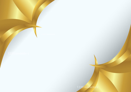 Abstract Gold Wavy Background with Space for Your Text Vector