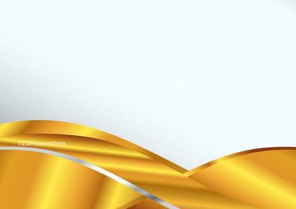 Gold Wave Background with Space for Your Text Design