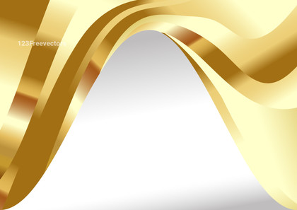 Gold Wave Background with Space for Your Text