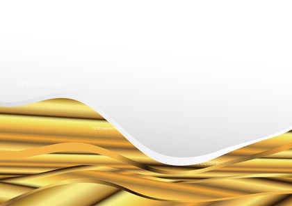 Gold Wave Background Template with Space for Your Text Image