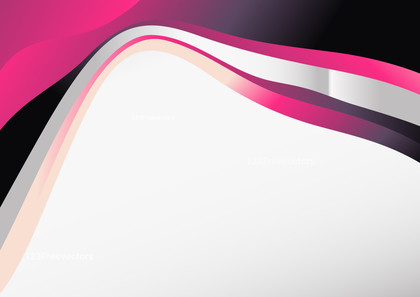 Pink and Black Wave Background with Space for Your Text