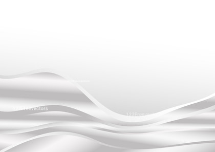 Grey and White Wave Background Template with Space for Your Text