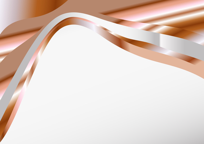Orange and White Wavy Background with Copy Space for Your Text