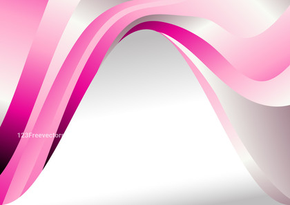 Pink and White Wavy Background with Copy Space for Your Text Vector Graphic