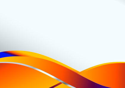 Abstract Blue and Orange Wavy Background with Space for Your Text Illustration
