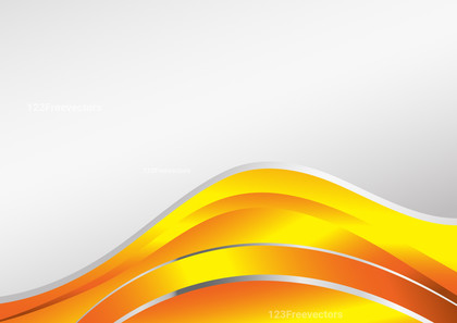 Abstract Orange and Yellow Wavy Background with Space for Your Text Vector Art