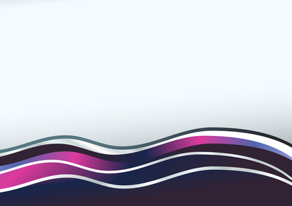 Pink and Blue Wavy Background with Space for Your Text Vector Graphic