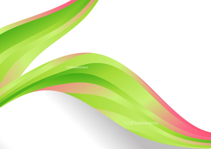 Pink and Green Wavy Background with Space for Your Text Vector