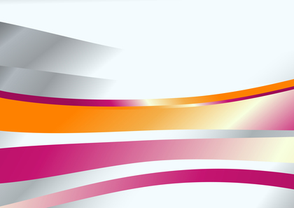 Pink and Orange Wave Background Template with Space for Your Text Vector