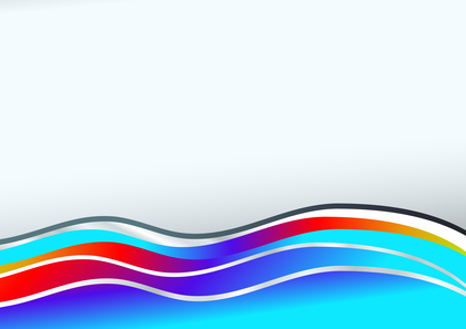 Red and Blue Wave Background Template with Space for Your Text Illustration