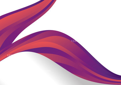 Red and Purple Wavy Background Template with Space for Your Text Vector
