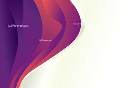 Red and Purple Wavy Background with Copy Space for Your Text Vector Art