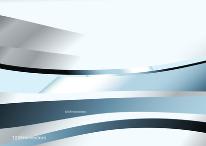 Blue White and Grey Wavy Background with Copy Space for Your Text