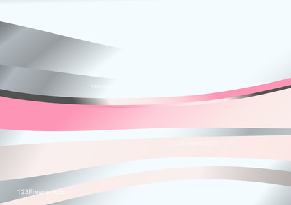 Pink White and Grey Wave Background with Space for Your Text