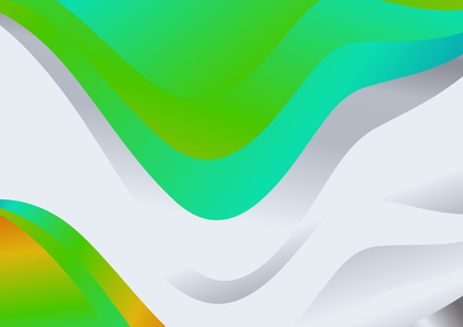 Abstract Blue Green and Orange Wavy Background with Space for Your Text Illustration