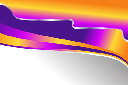 Purple Pink and Orange Wave Background Template with Space for Your Text Illustrator