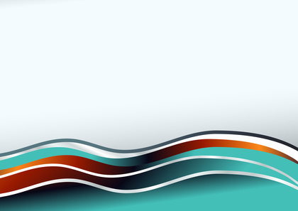 Red Orange and Blue Wave Background with Space for Your Text