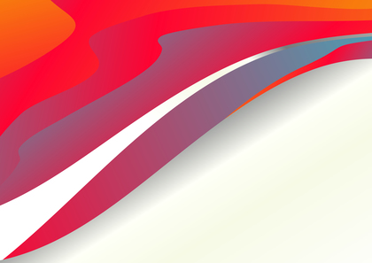 Abstract Red Orange and Blue Wavy Background with Space for Your Text Vector Eps