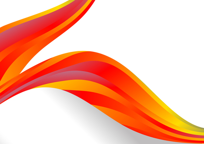 Red Orange and Yellow Wave Background Template with Copy Space for Your Text
