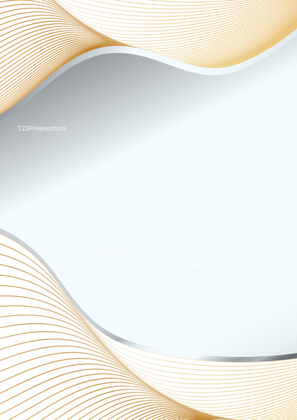 Beige Flowing Curves Background with Space for Your Text